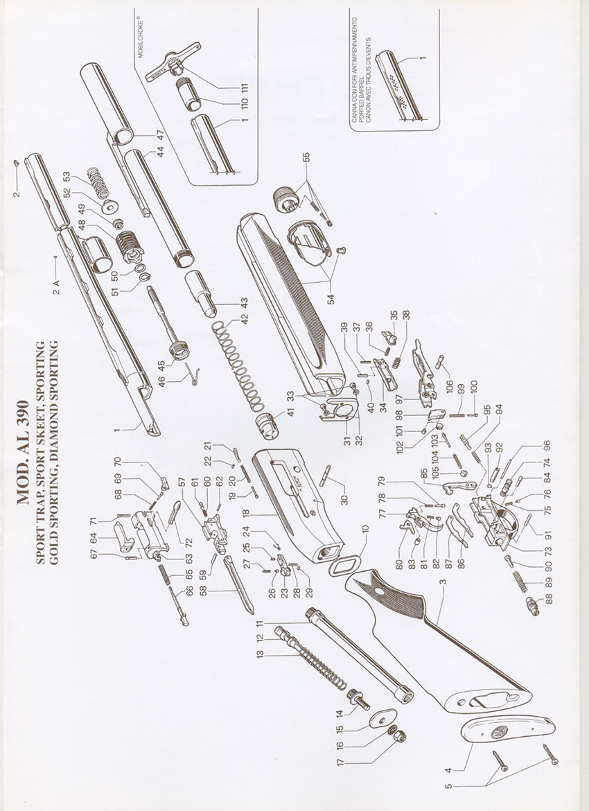 Schematic and Spare parts list Semi-Automatics: A390 V2
